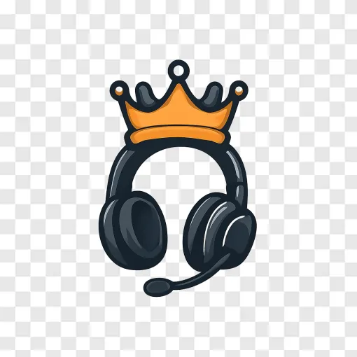 Gaming Headset PNG Graphic For Streamers