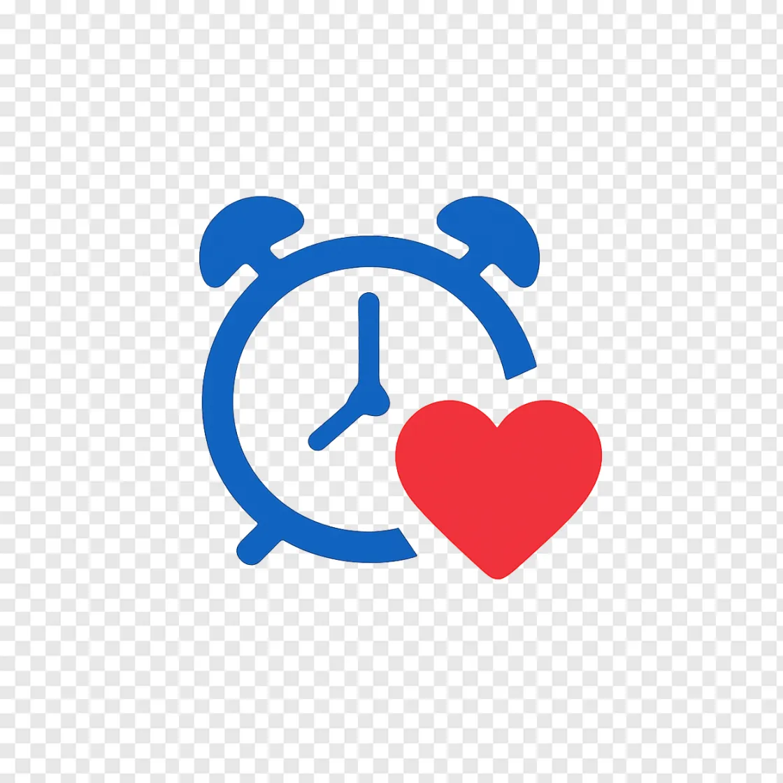 Sleep Health And Heart Icon PNG For Wellness Designs