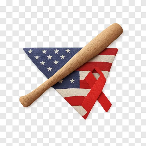 Patriotic Baseball Memorial PNG Design