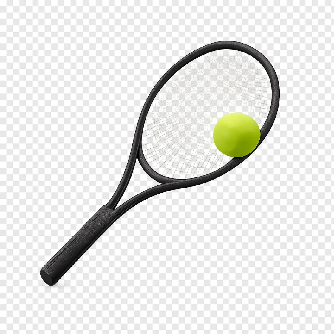 Tennis Racket And Ball PNG For Sports Design