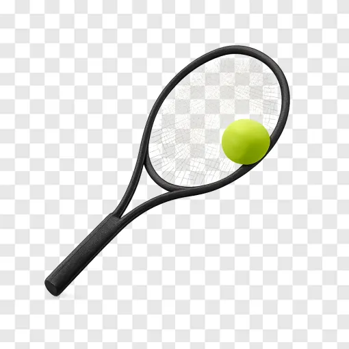 Tennis Racket And Ball PNG For Sports Design