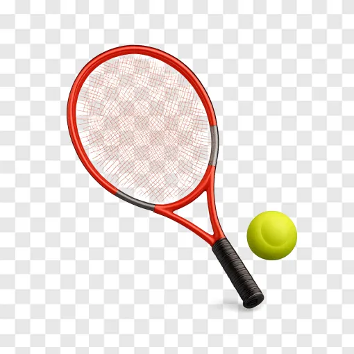 Tennis Racket And Ball PNG Transparent Image