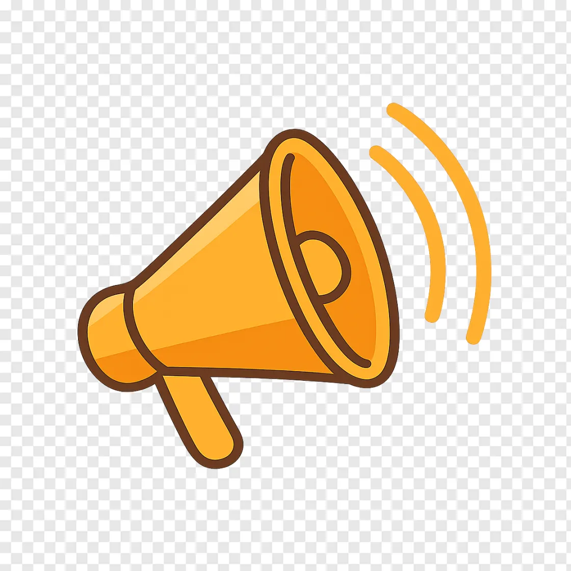 Let 'Em Know Megaphone PNG Graphic