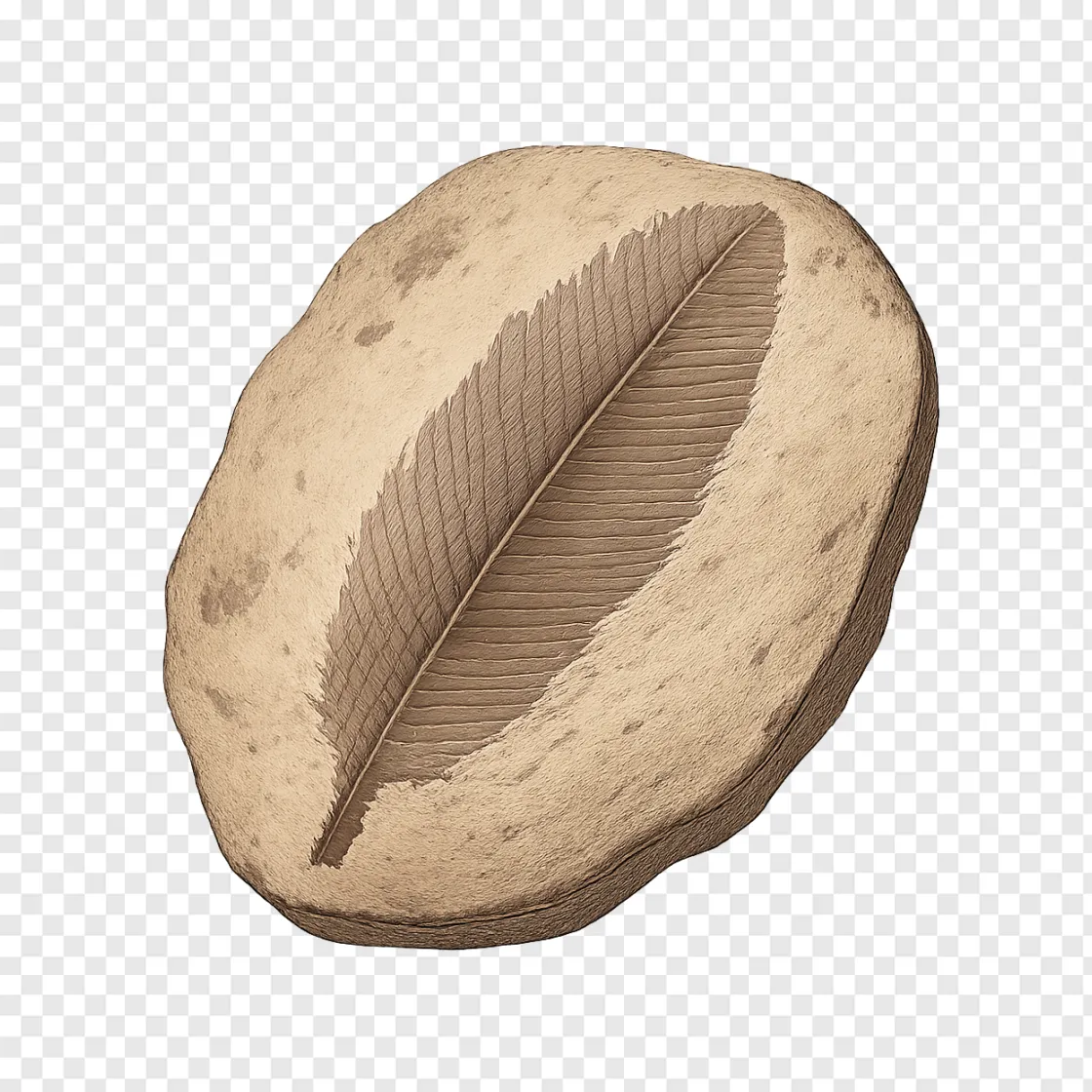 Fossil Feather PNG Transparent Image