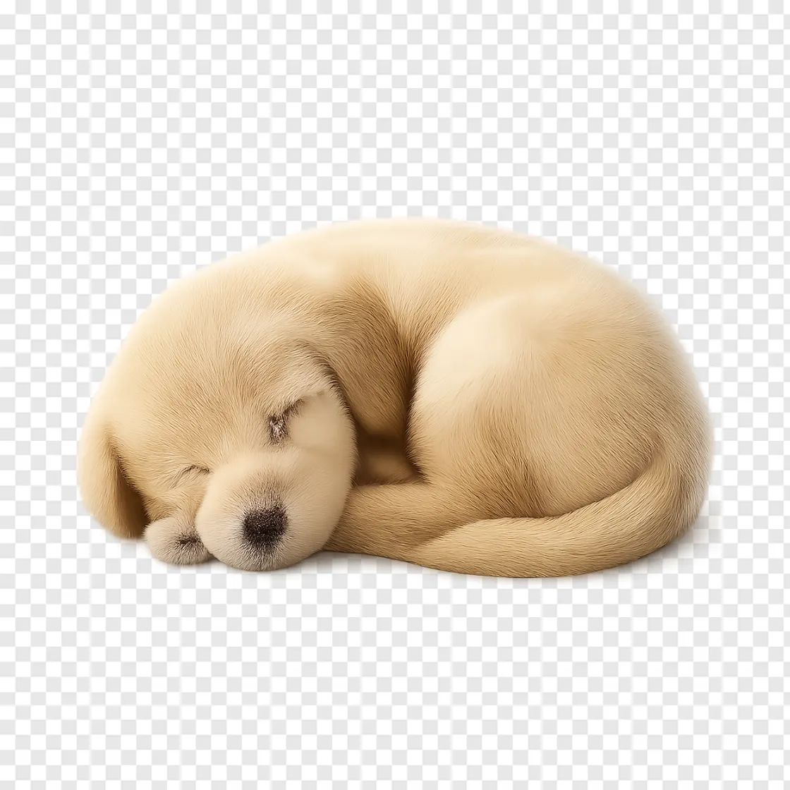 Cute Sleeping Dog PNG Image