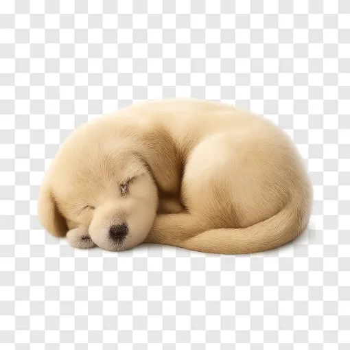 Cute Sleeping Dog PNG Image