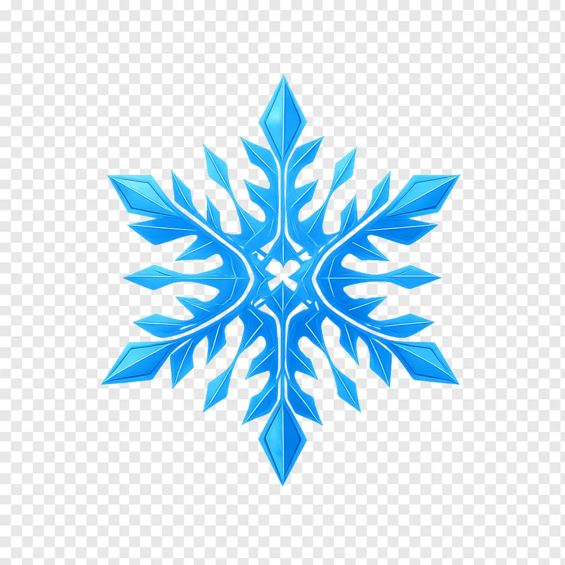 Genshin Impact Frost Snowflake PNG Asset