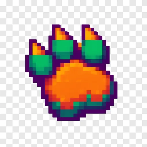 Minecraft Monster Footprint PNG Image