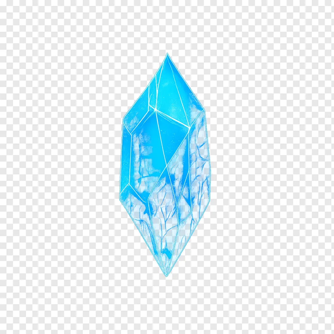 Strange Ice Crystal PNG Transparent Background