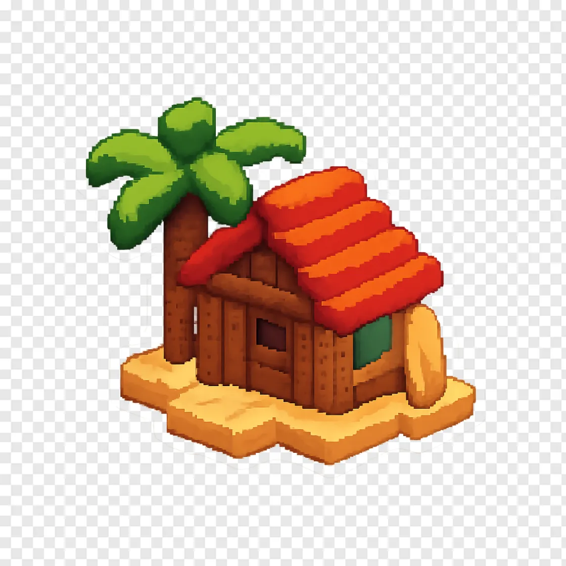 Minecraft Summer Base PNG Transparent Image