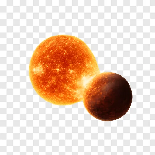 Sun Swallowing Planet PNG Transparent Background