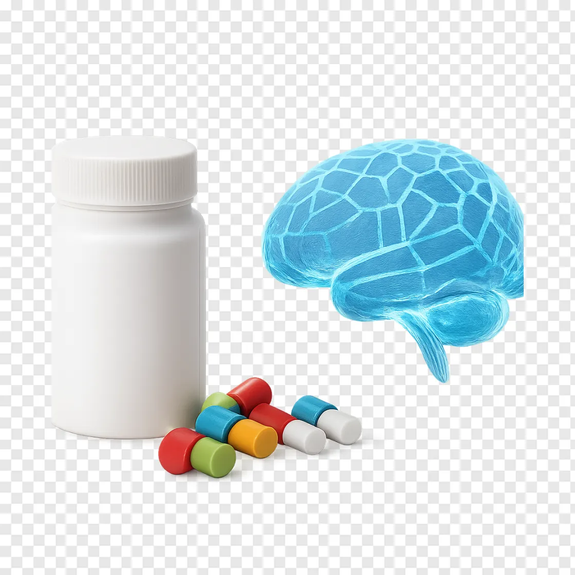 Brain Supplements PNG - Transparent Health & Wellness Icon