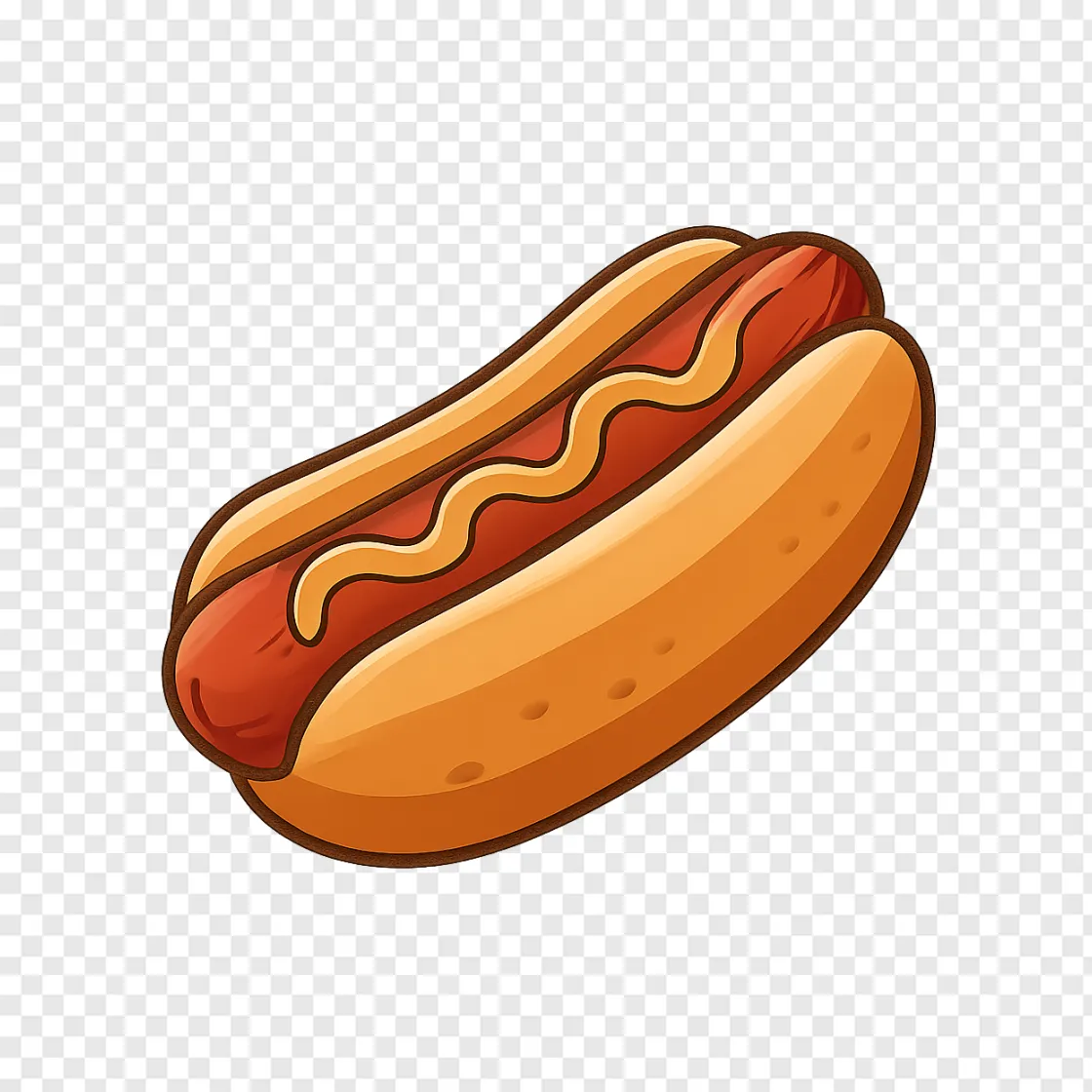 Delicious Hot Dog PNG Image For Fast Food Designs