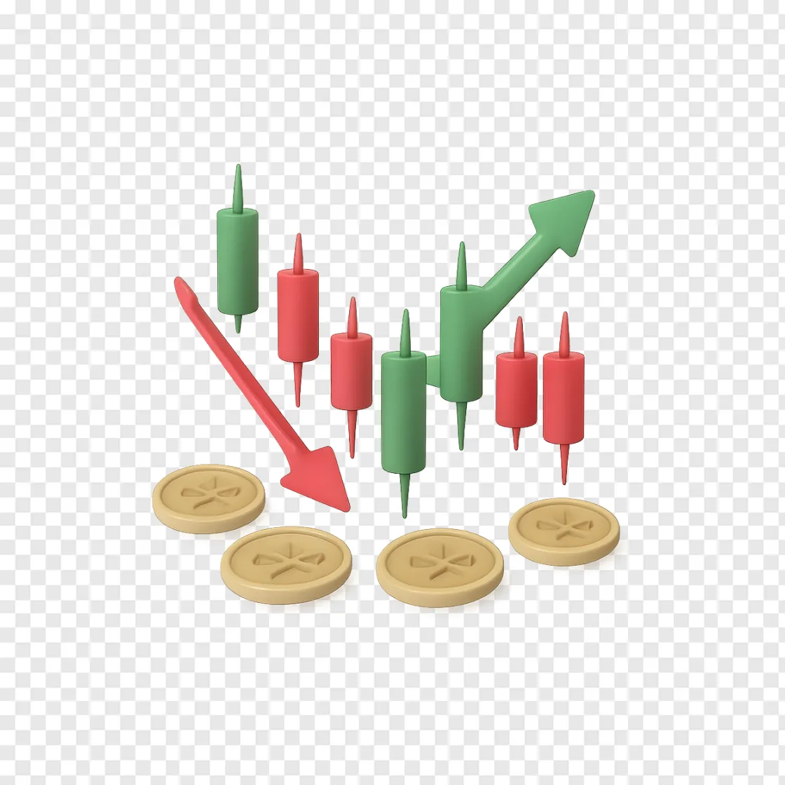 Stock Market Chart PNG Graphic