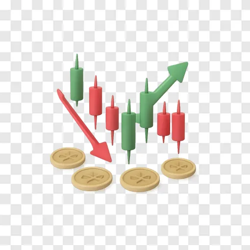 Stock Market Chart PNG Graphic