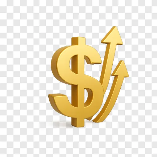 US Dollar Currency Growth PNG Transparent Background