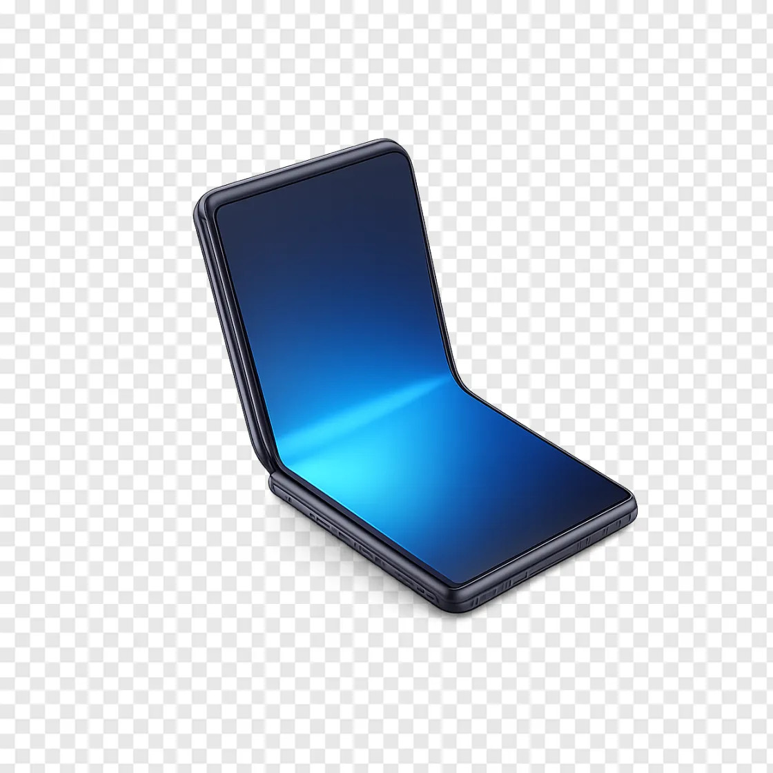 Futuristic Foldable Phone PNG Transparent Background