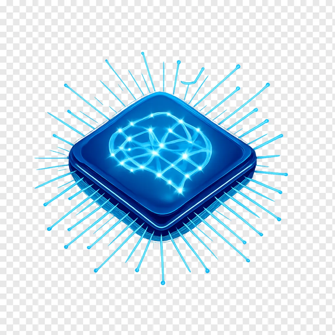 AI Technology Microchip PNG