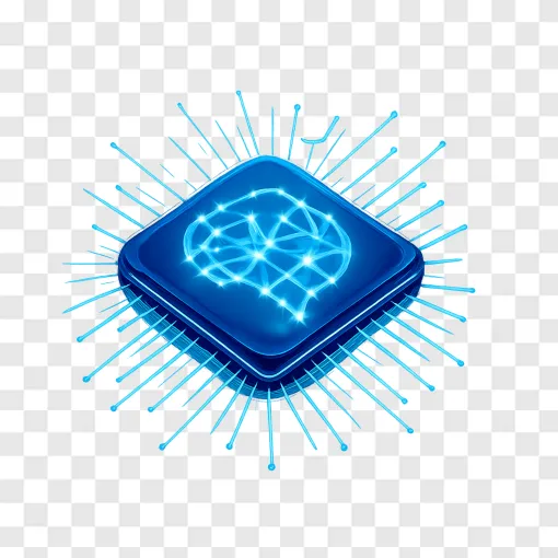 AI Technology Microchip PNG