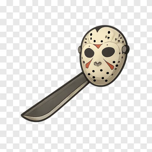 Crystal Lake Horror Mask PNG Transparent Background