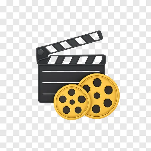 Movie Clapperboard PNG Transparent Background