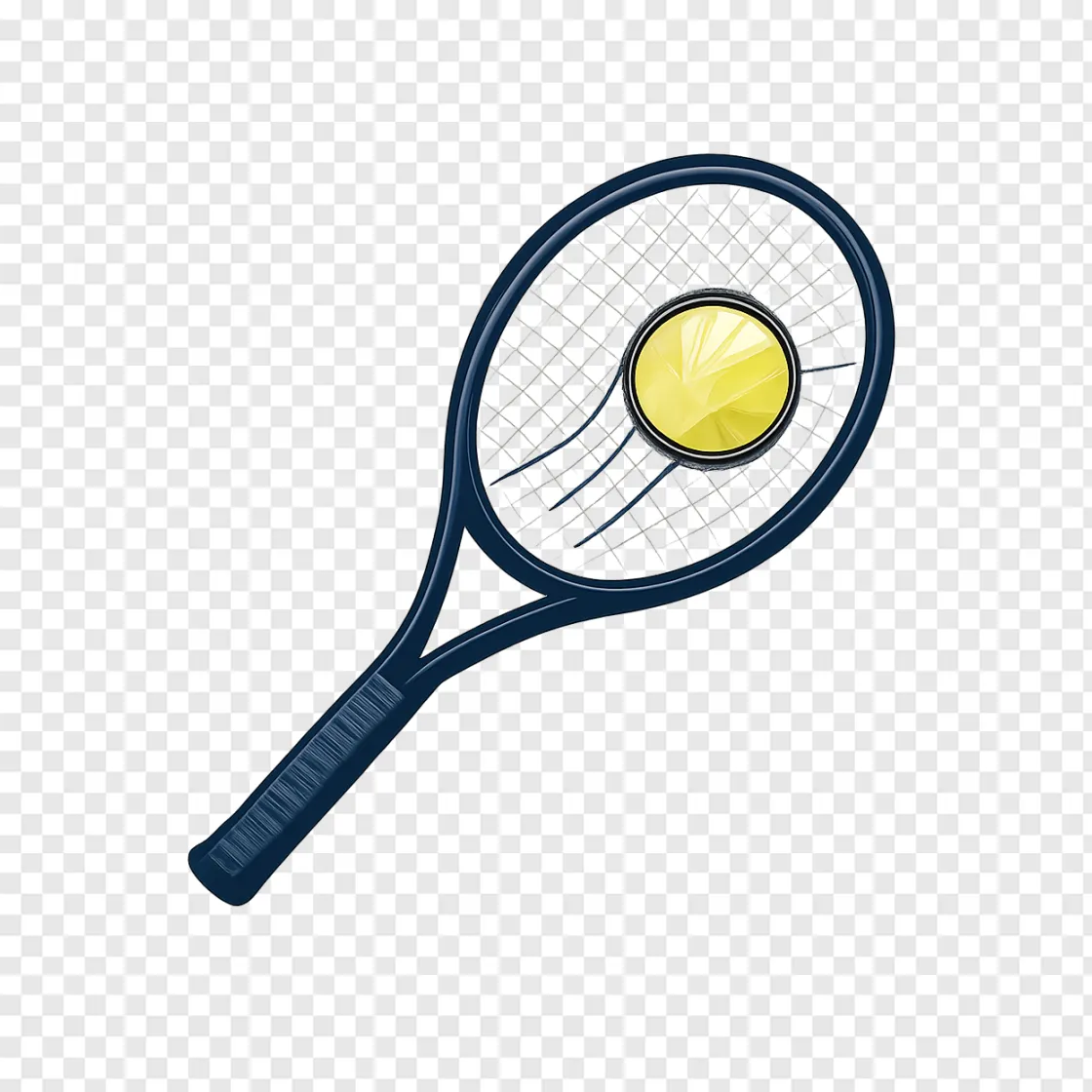 Tennis Racket And Ball PNG Transparent Image