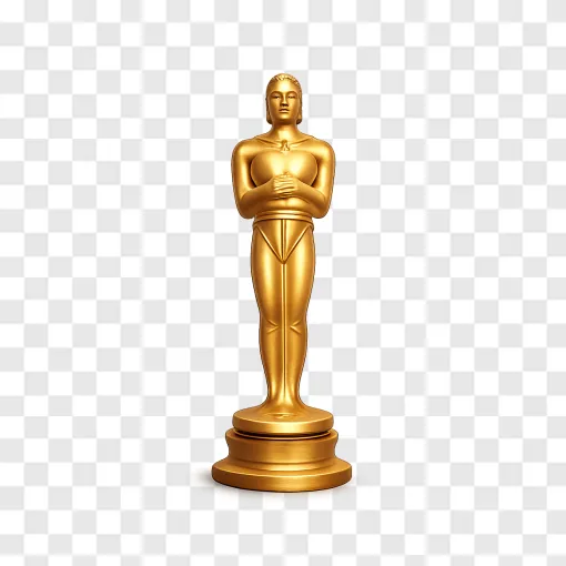 Emmy Awards Golden Statuette PNG