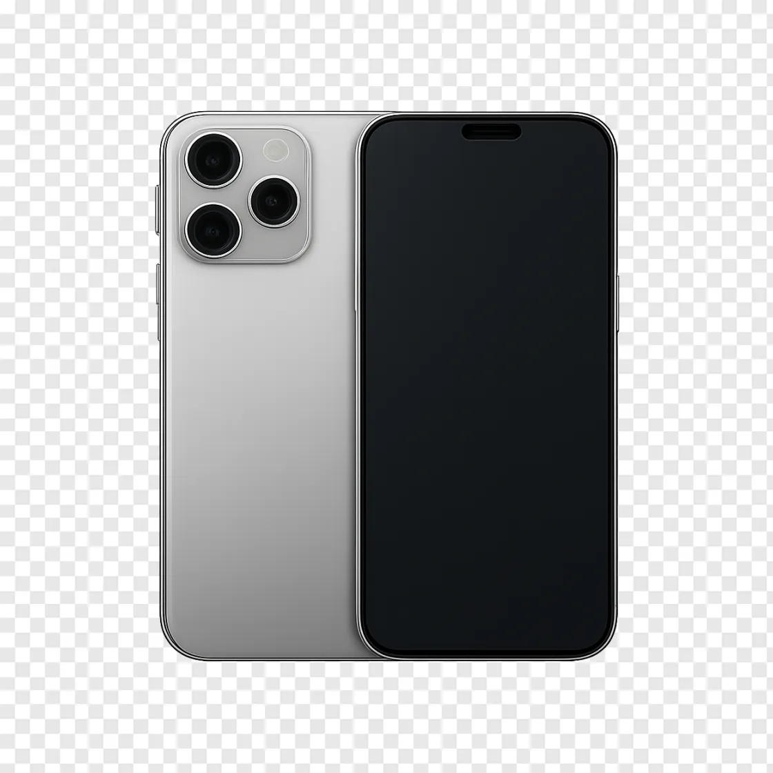 Modern Smartphone Duo PNG Image For Tech Designs