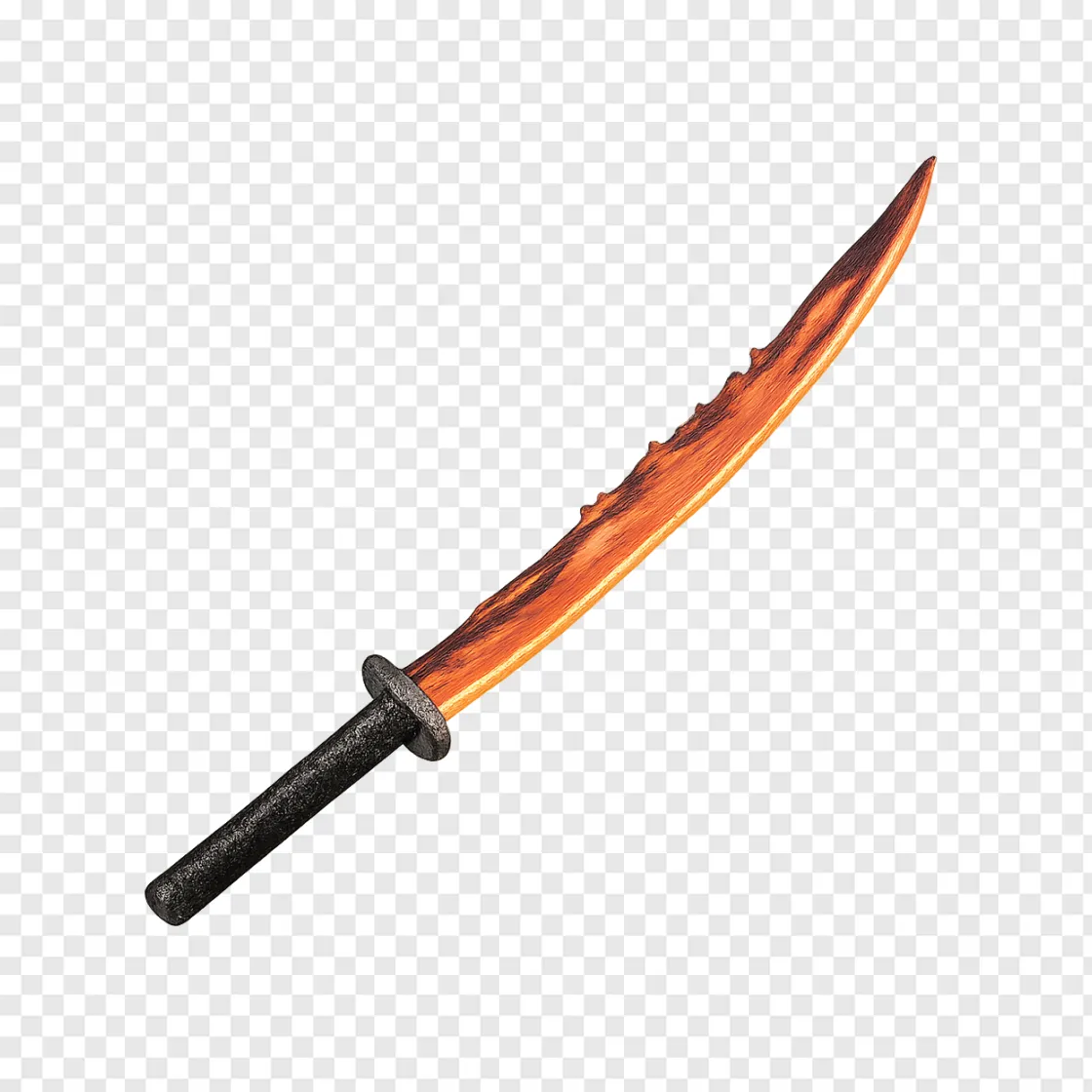 Demon Slayer Katana Sword PNG Transparent Background