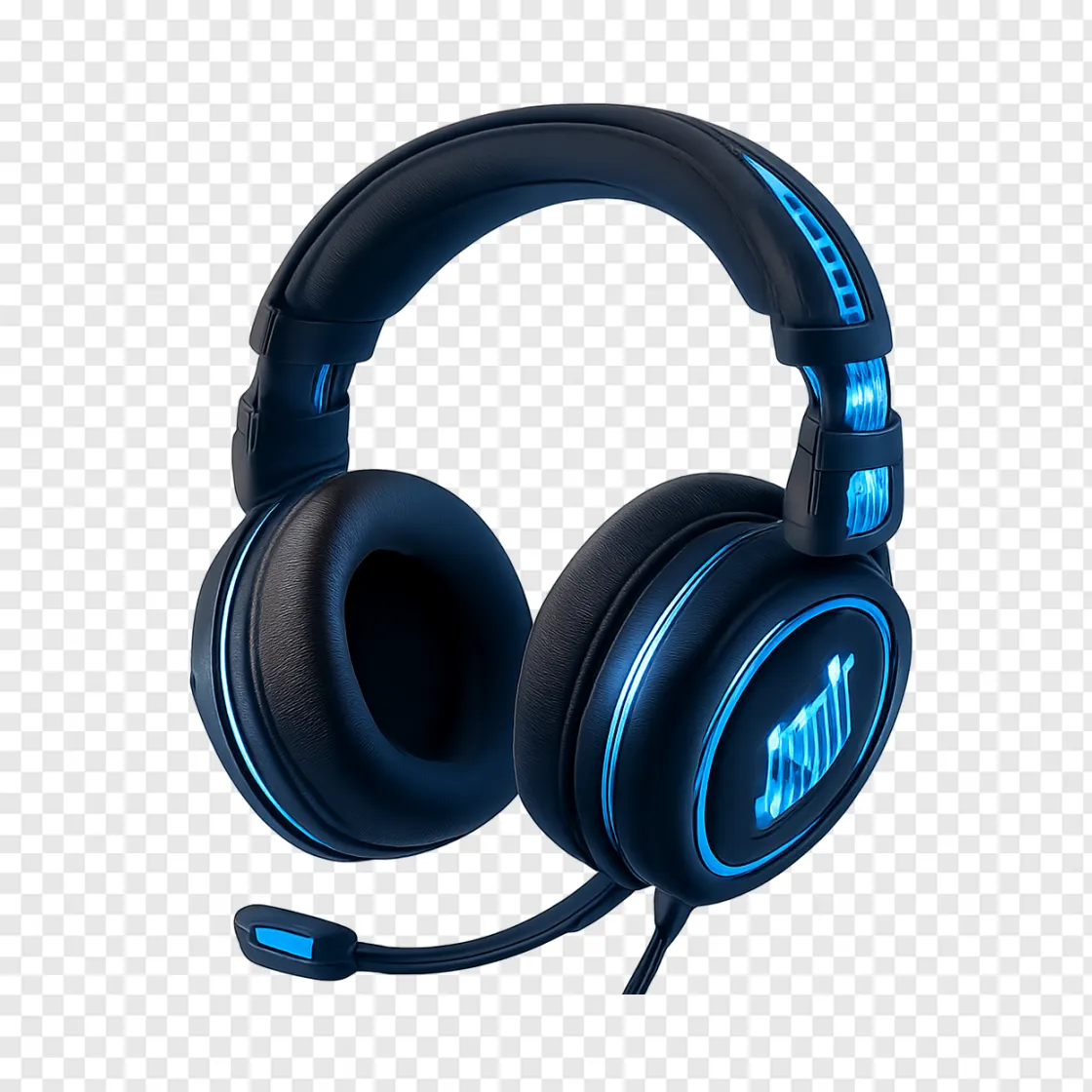 Futuristic Gaming Headset PNG Icon For Gamers
