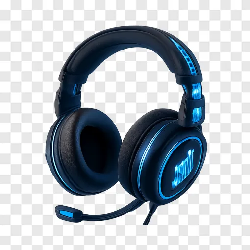 Futuristic Gaming Headset PNG Icon For Gamers