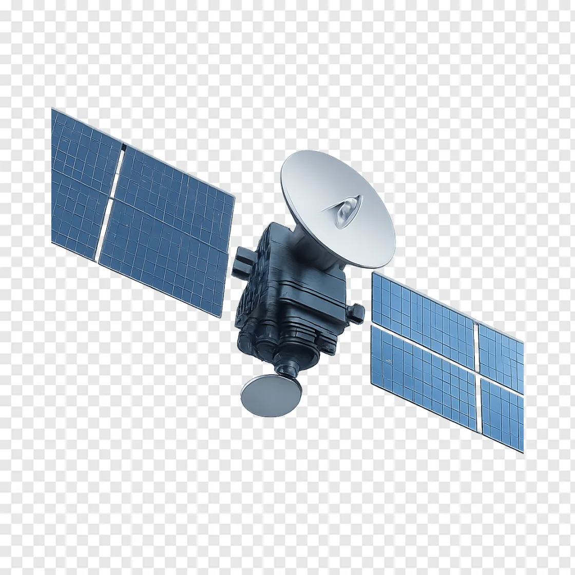 Communication Satellite PNG Image For Space Designs
