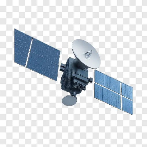 Communication Satellite PNG Image For Space Designs