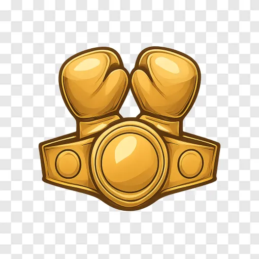 Gold Boxing Gloves PNG Image For Sports Design
