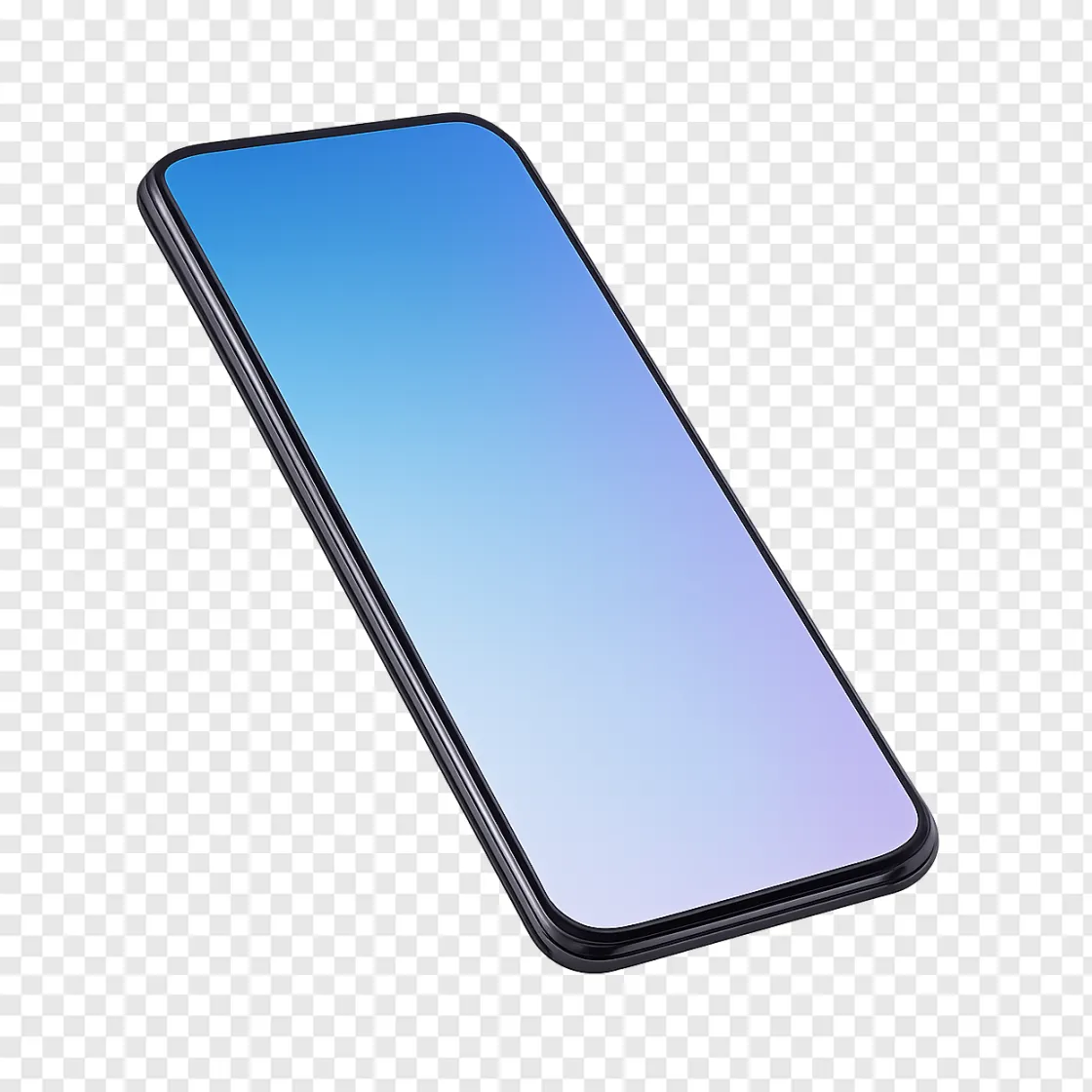 Sleek Next-Gen Smartphone Mockup PNG Transparent