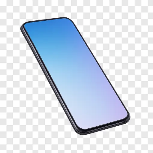 Sleek Next-Gen Smartphone Mockup PNG Transparent