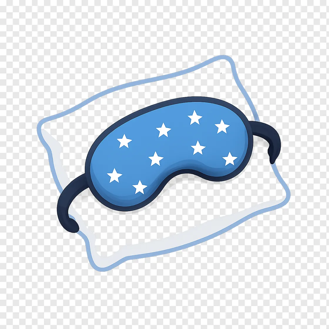 Sleeping Mask PNG: Cozy Rest Icon For Wellness Designs