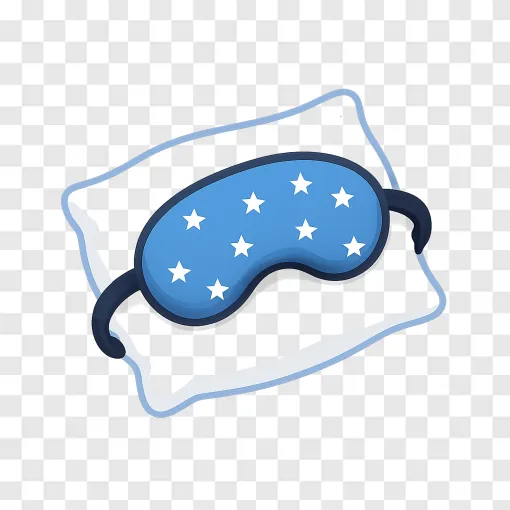 Sleeping Mask PNG: Cozy Rest Icon For Wellness Designs