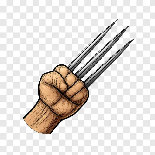 Wolverine Claws PNG Transparent Background