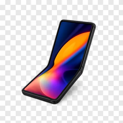 Foldable Smartphone PNG Image For Tech Design