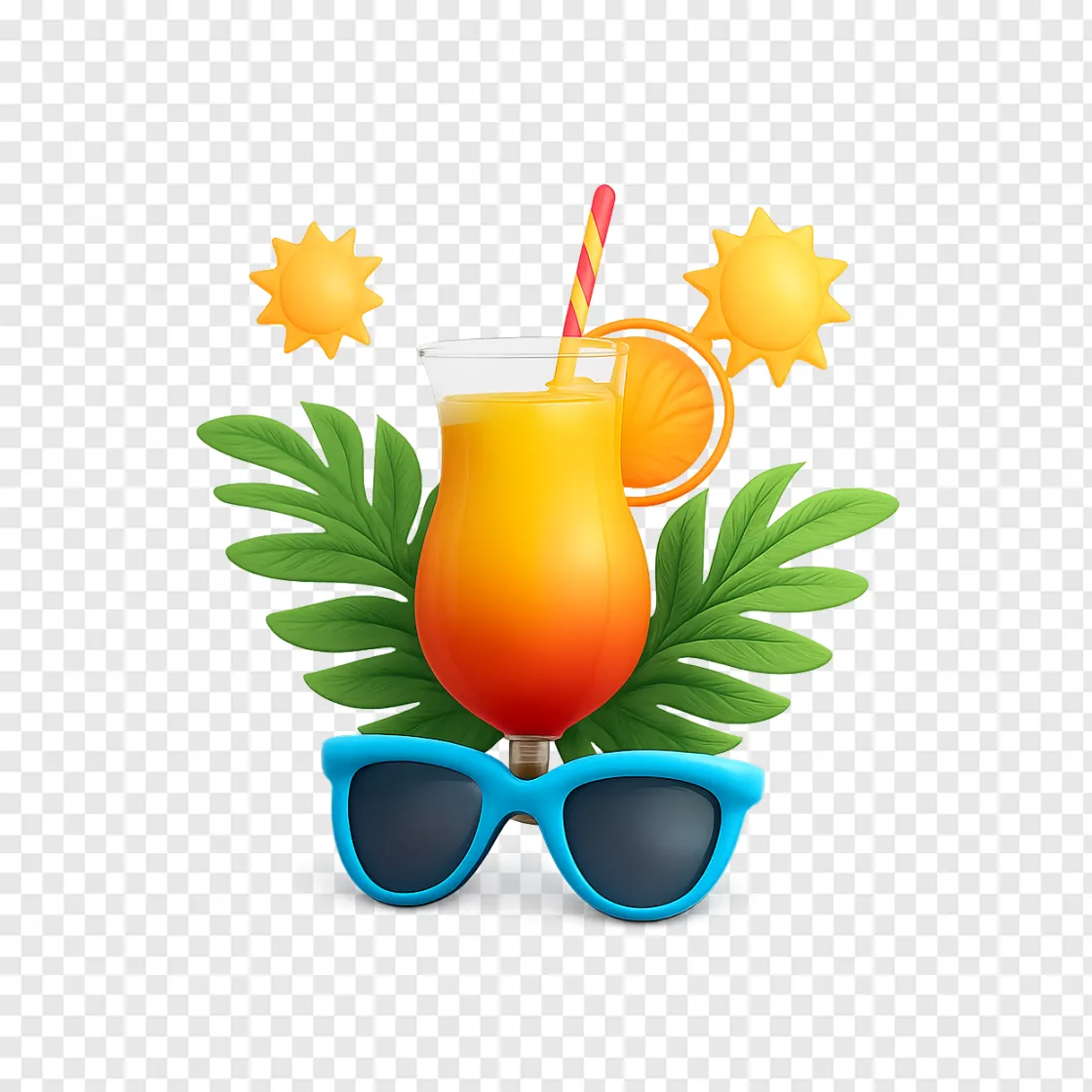 Cool For The Summer Tropical Vibe PNG