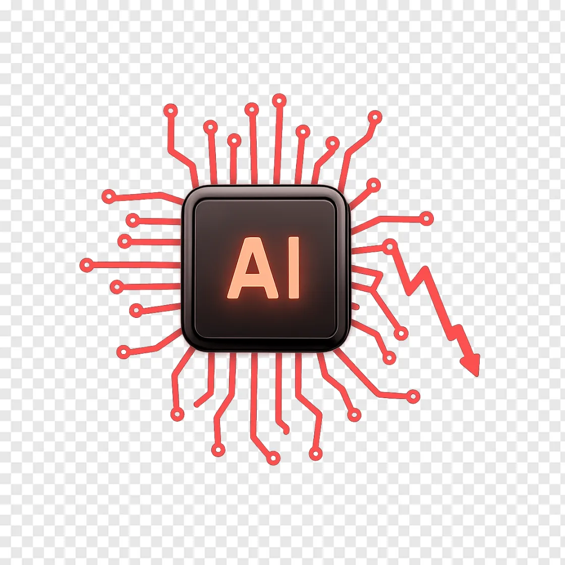 AI Stock Market Trend PNG Transparent Image