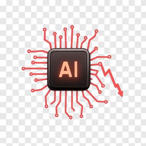 AI Stock Market Trend PNG Transparent Image