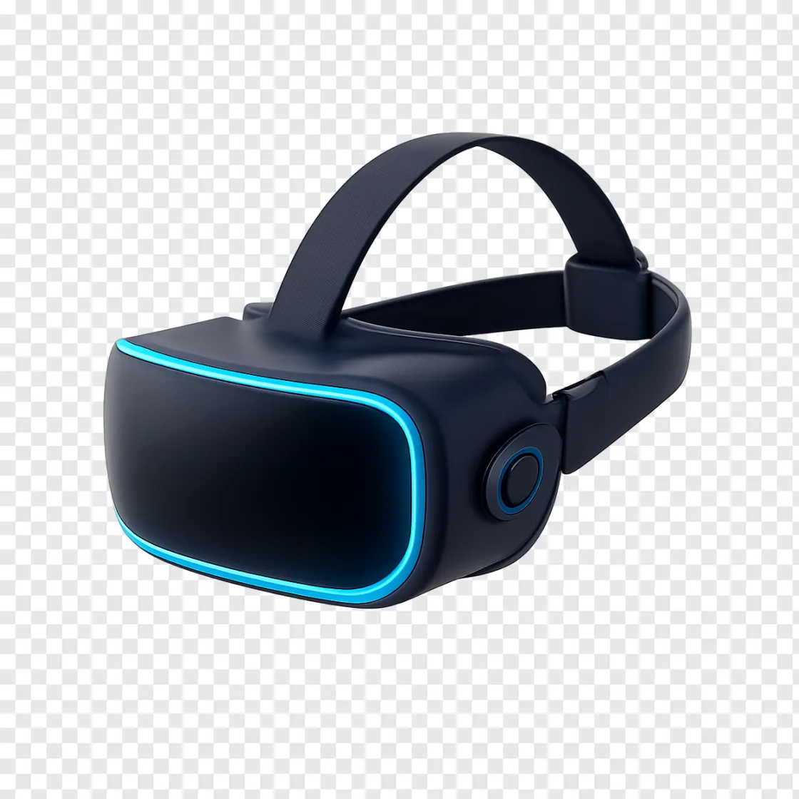 Futuristic VR Headset PNG Transparent Image