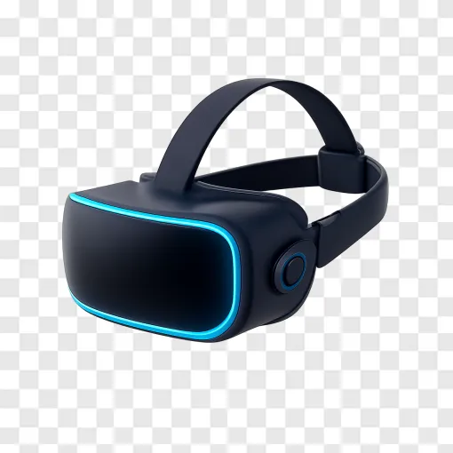 Futuristic VR Headset PNG Transparent Image