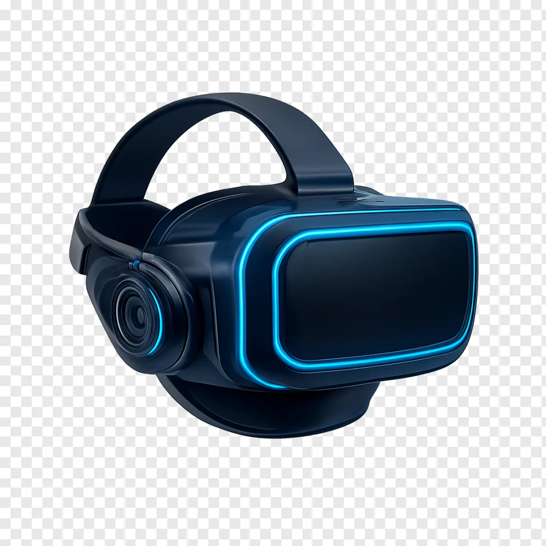 Futuristic VR Headset PNG For Tech & Gaming