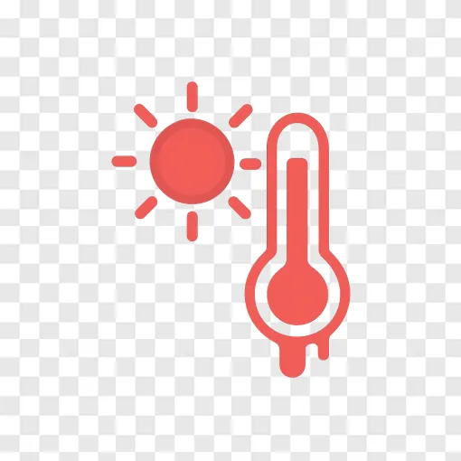 Extreme Heat Wave Icon PNG For Climate Design