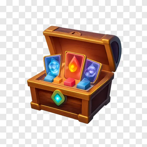 Fantasy Treasure Chest PNG Game Asset