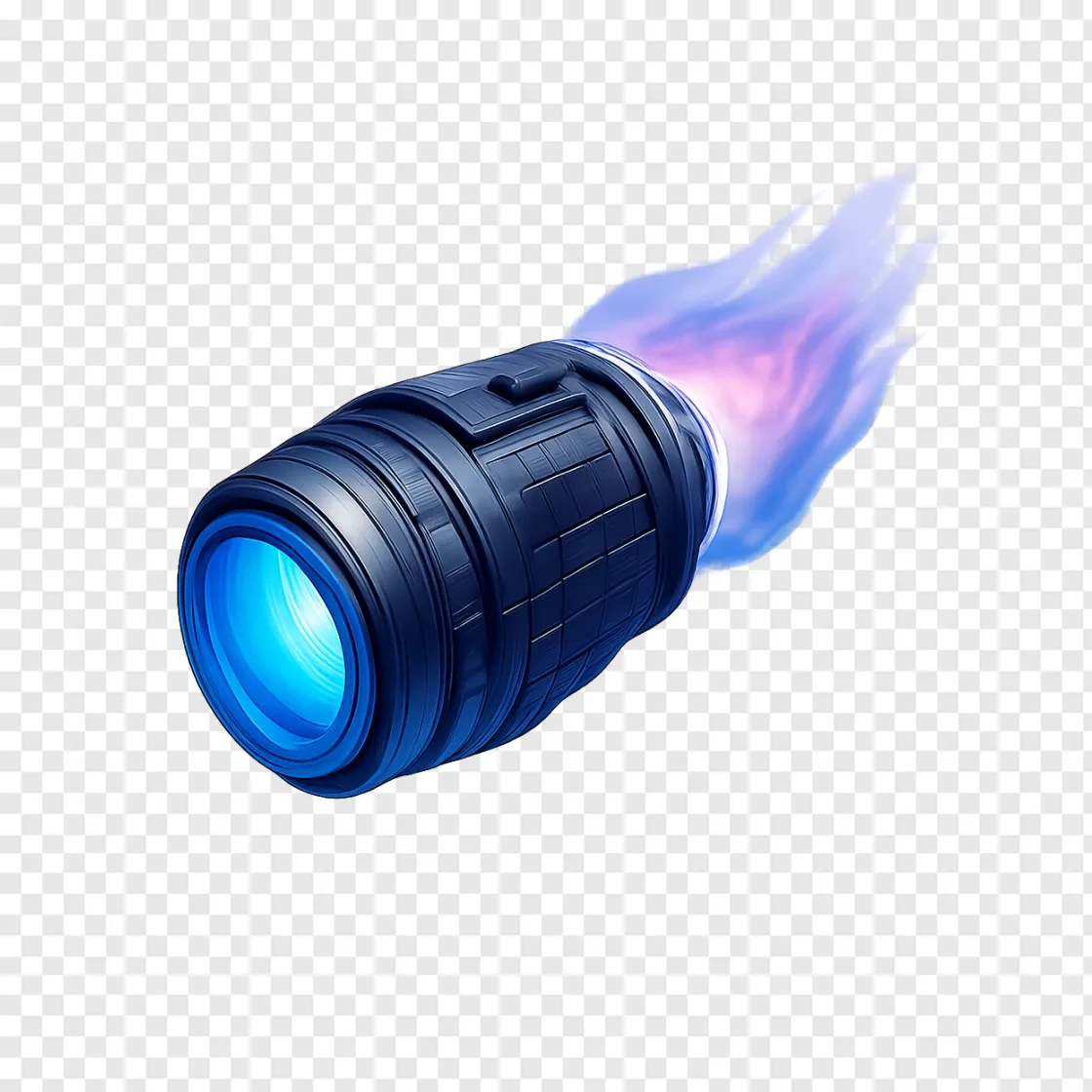 Futuristic Plasma Engine PNG Transparent Image