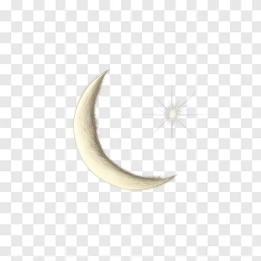 Crescent Moon And Venus PNG Transparent Image